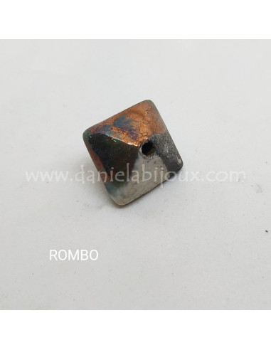 bianco bronzo rombo raku